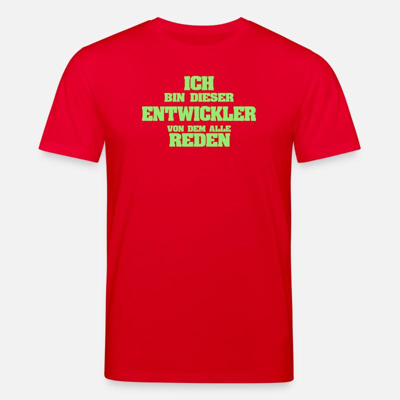 Developer as a profession - Stanley/Stella CREATOR Unisex Organic T-Shirt - red