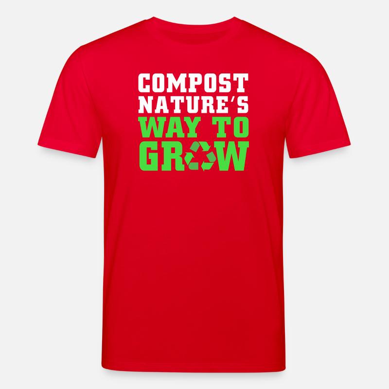 Cadeau de vers de compost - T-shirt bio CREATOR Stanley/Stella Unisexe - rouge