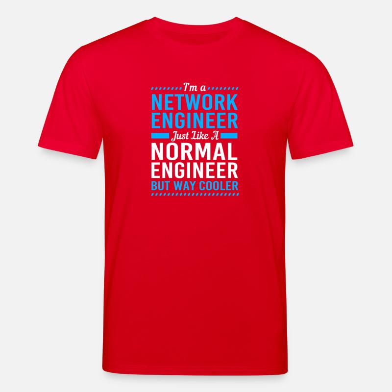 Network Computer Scientist Programmer Admin - Stanley/Stella CREATOR Unisex Organic T-Shirt - red