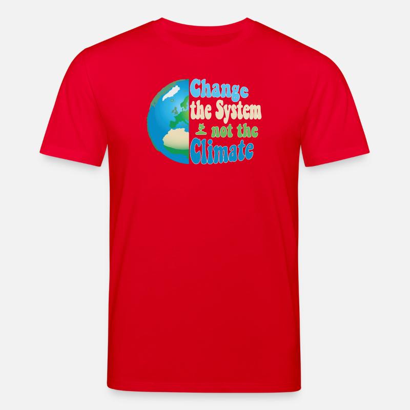 Changer le système, pas le climat - T-shirt bio CREATOR Stanley/Stella Unisexe - rouge