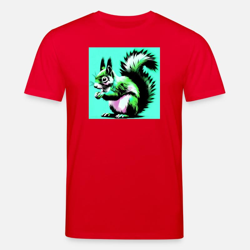 Eichhörnchen - Stanley/Stella Unisex Bio-T-Shirt CREATOR  - Rot