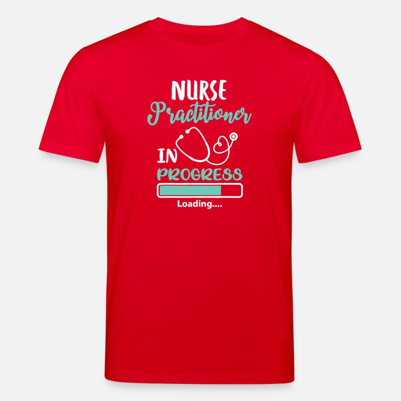 Nurse Practitioner In Progress Loading - Stanley/Stella CREATOR Unisex Organic T-Shirt - red