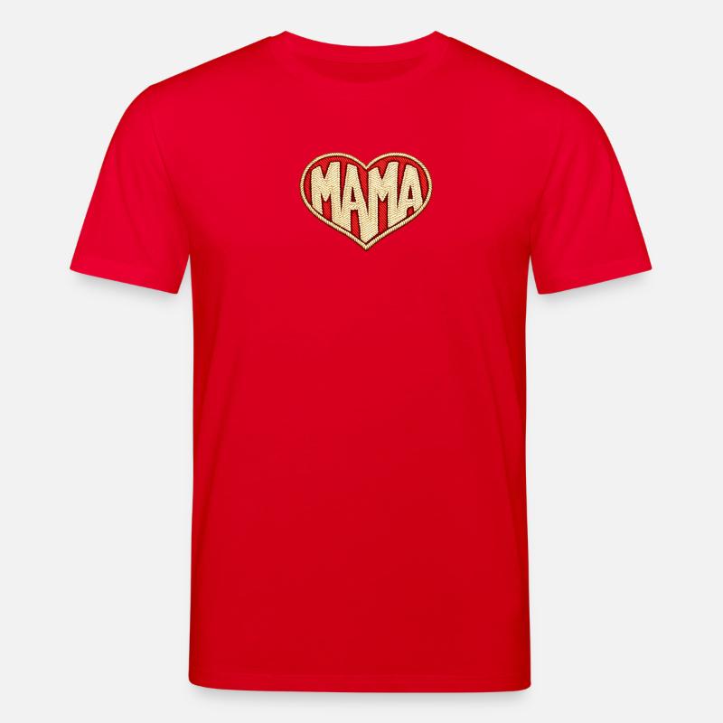 Mama Herz - Stanley/Stella Unisex Bio-T-Shirt CREATOR - Rot