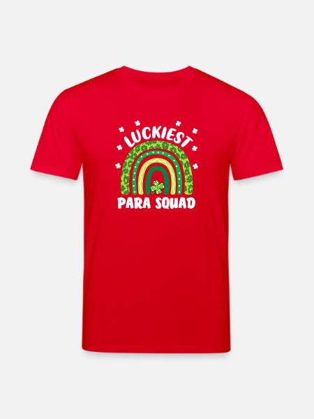 Luckiest Para Squad - Stanley/Stella CREATOR Unisex Organic T-Shirt - red