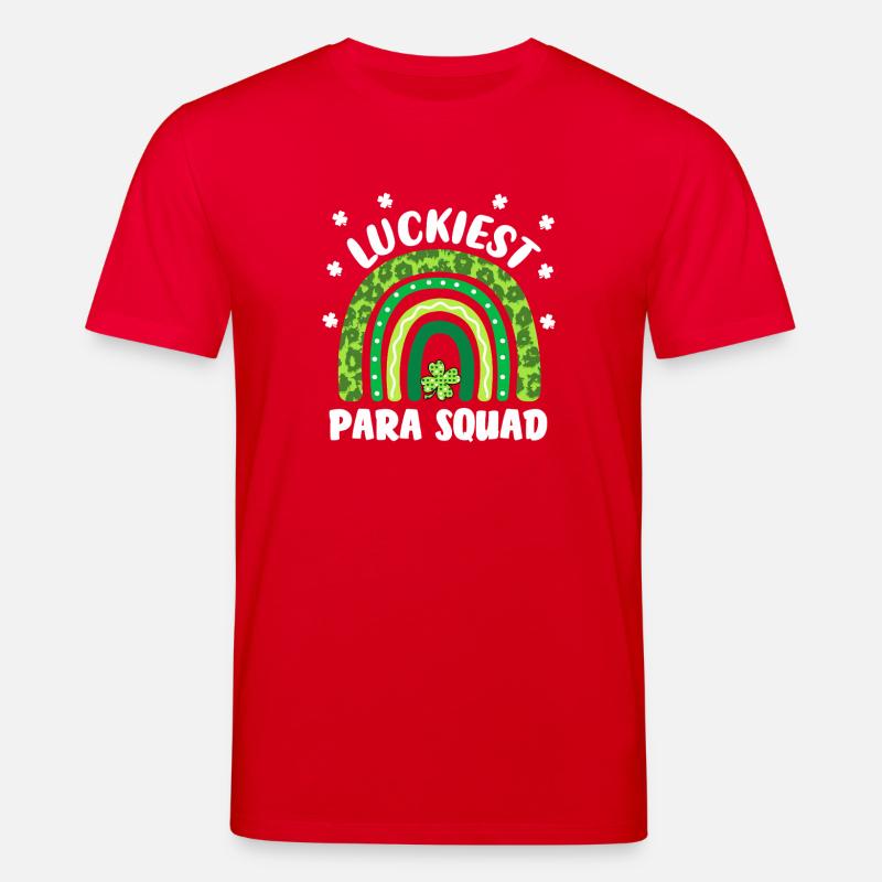 Équipe para-parachute la plus chanceuse - T-shirt bio CREATOR Stanley/Stella Unisexe - rouge