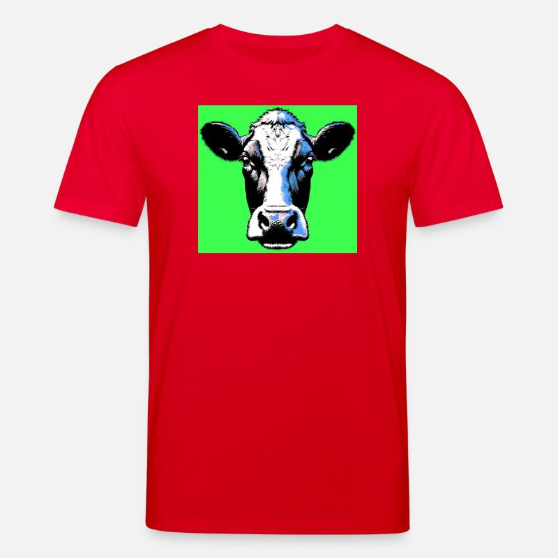 vache - T-shirt bio CREATOR Stanley/Stella Unisexe - rouge