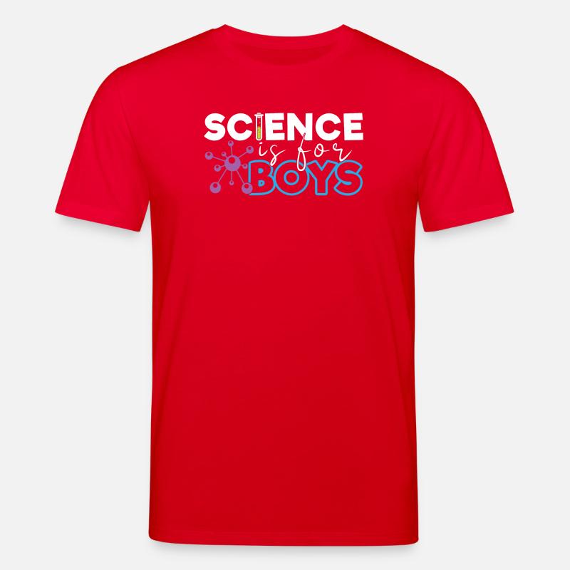 La science, c’est pour les garçons - T-shirt bio CREATOR Stanley/Stella Unisexe - rouge
