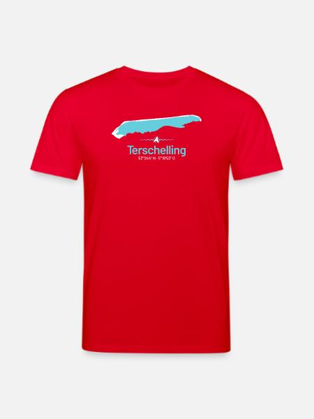 Terschelling | Design map - Stanley/Stella CREATOR Unisex Organic T-Shirt - red
