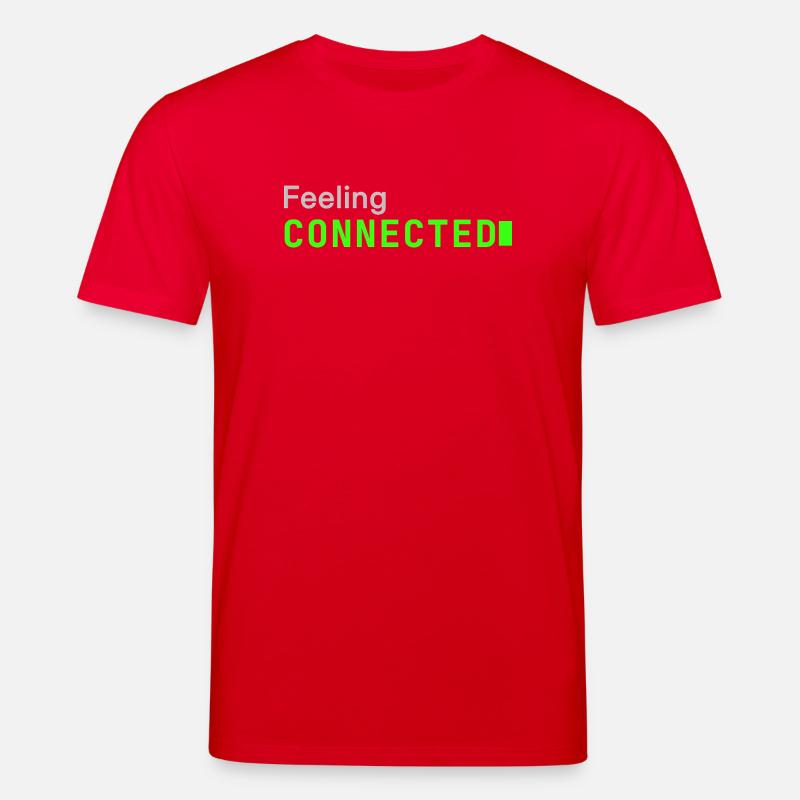 Feeling connected | Developer mood - Stanley/Stella CREATOR Unisex Organic T-Shirt - red