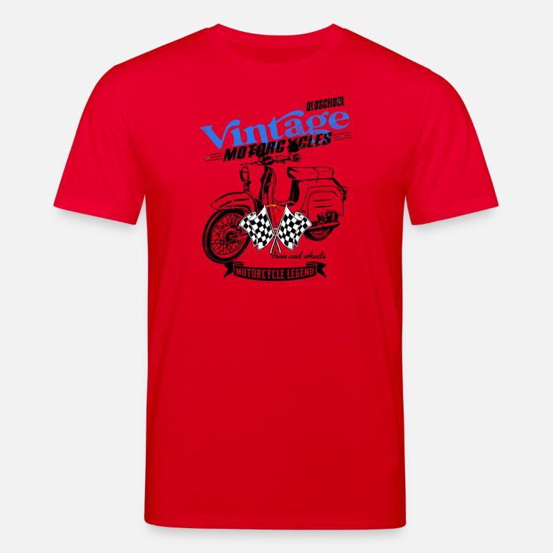 Simson Schwalbe RDA Cyclomoteur - T-shirt bio CREATOR Stanley/Stella Unisexe - rouge