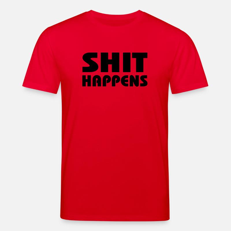 Shit happens - Stanley/Stella Unisex Bio-T-Shirt CREATOR - Rot