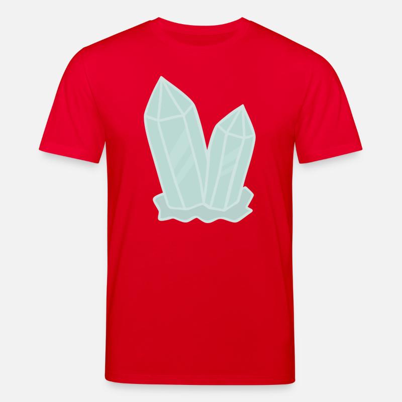 Illustration de géode d’amas de cristal - T-shirt bio CREATOR Stanley/Stella Unisexe - rouge