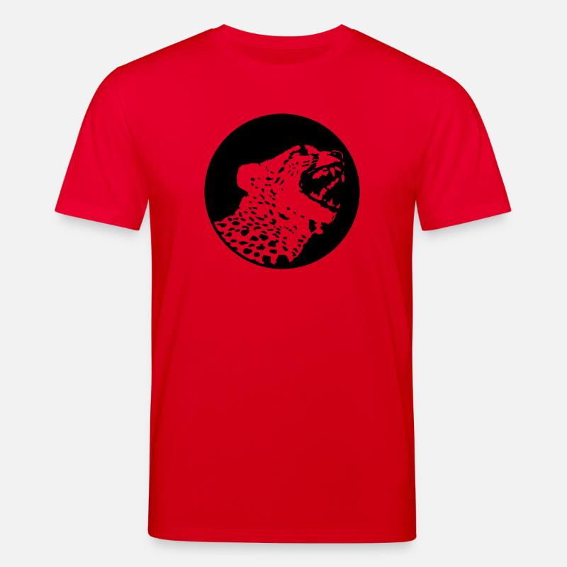 Leopard (1c) - Stanley/Stella Unisex Bio-T-Shirt CREATOR  - Rot