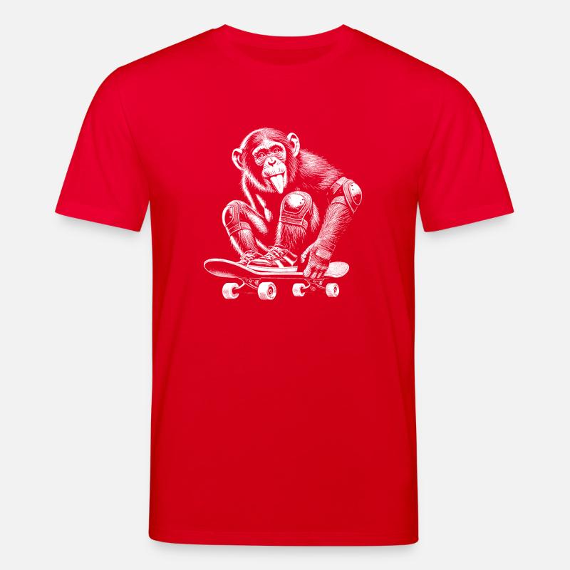 Skateboard - Stanley/Stella CREATOR Unisex Organic T-Shirt - red