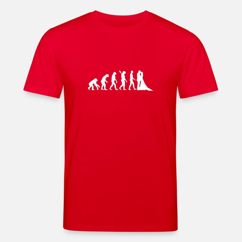 Évolution Mariage - T-shirt bio CREATOR Stanley/Stella Unisexe - rouge
