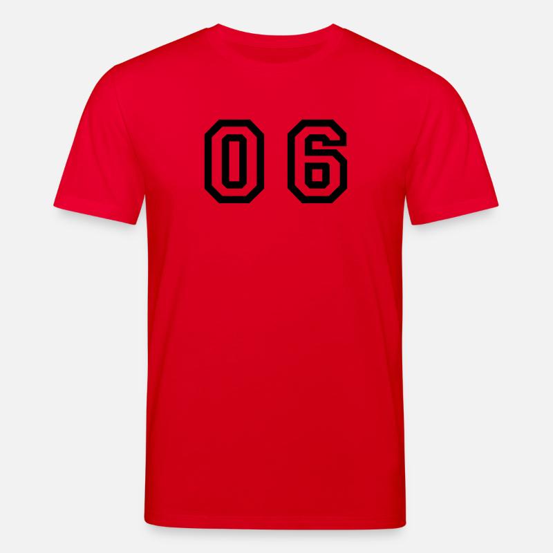 nombre - 06 - zéro six - T-shirt bio CREATOR Stanley/Stella Unisexe - rouge
