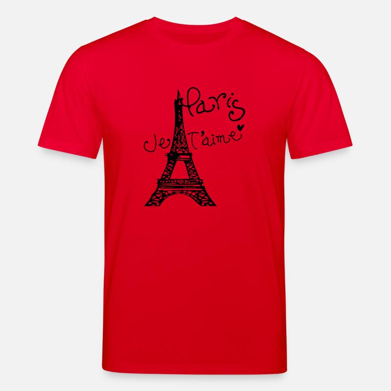 Paris Je T'aime Tour Eiffel - T-shirt bio CREATOR Stanley/Stella Unisexe - rouge