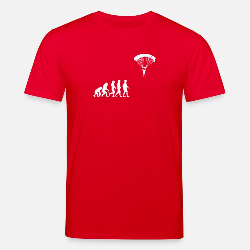 Paraglide Evolution geschenk fallschirm gleiten - Stanley/Stella Unisex Bio-T-Shirt CREATOR  - Rot