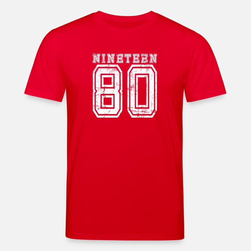 DIX-NEUF 1980 - T-shirt bio CREATOR Stanley/Stella Unisexe - rouge