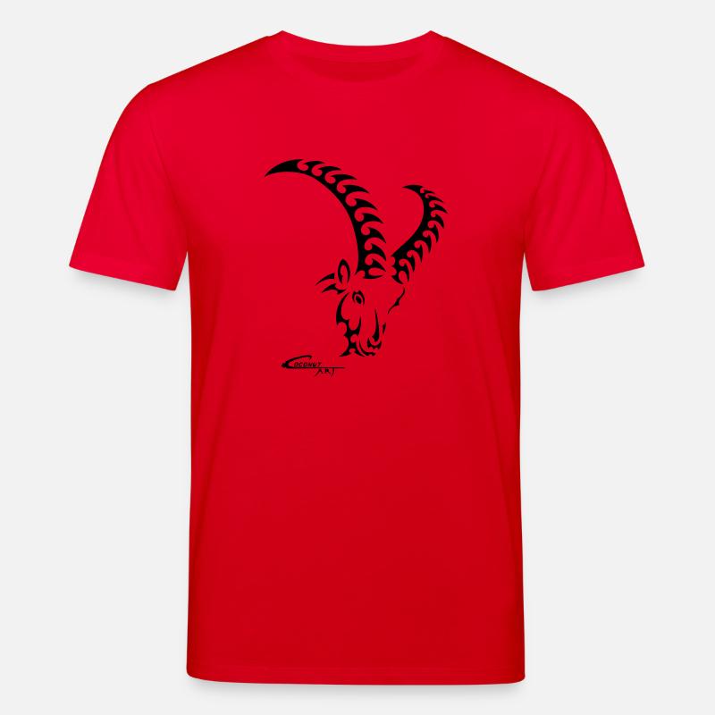 Sternzeichen Steinbock - Stanley/Stella Unisex Bio-T-Shirt CREATOR - Rot
