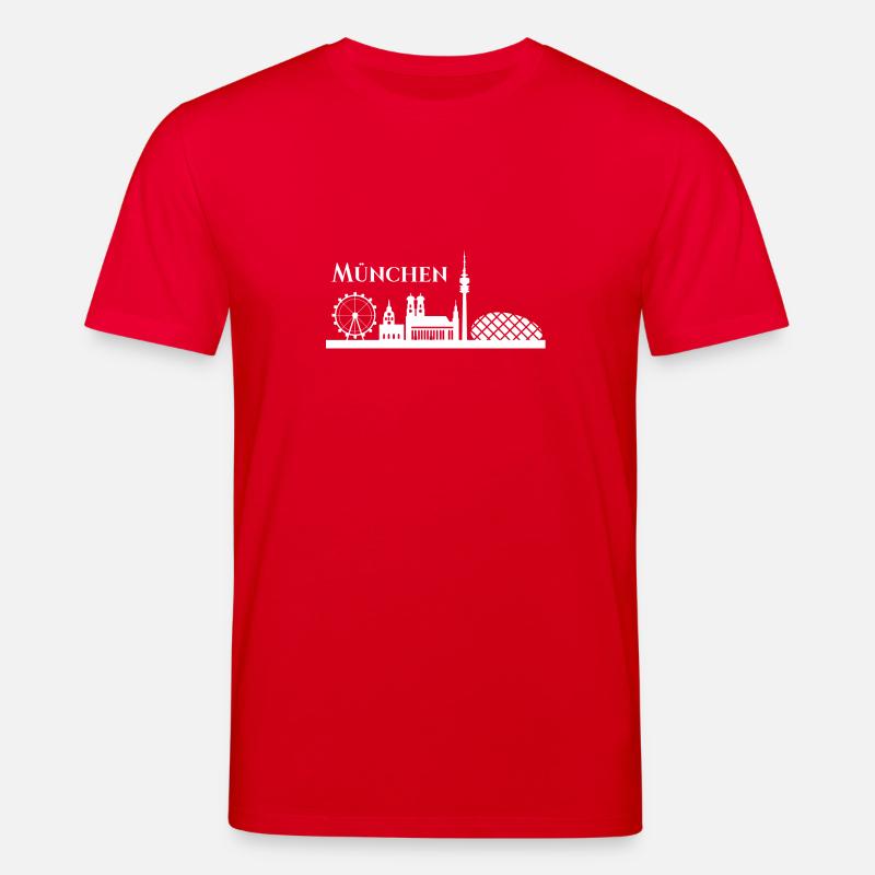 Muenchen Skyline - Stanley/Stella Unisex Bio-T-Shirt CREATOR  - Rot