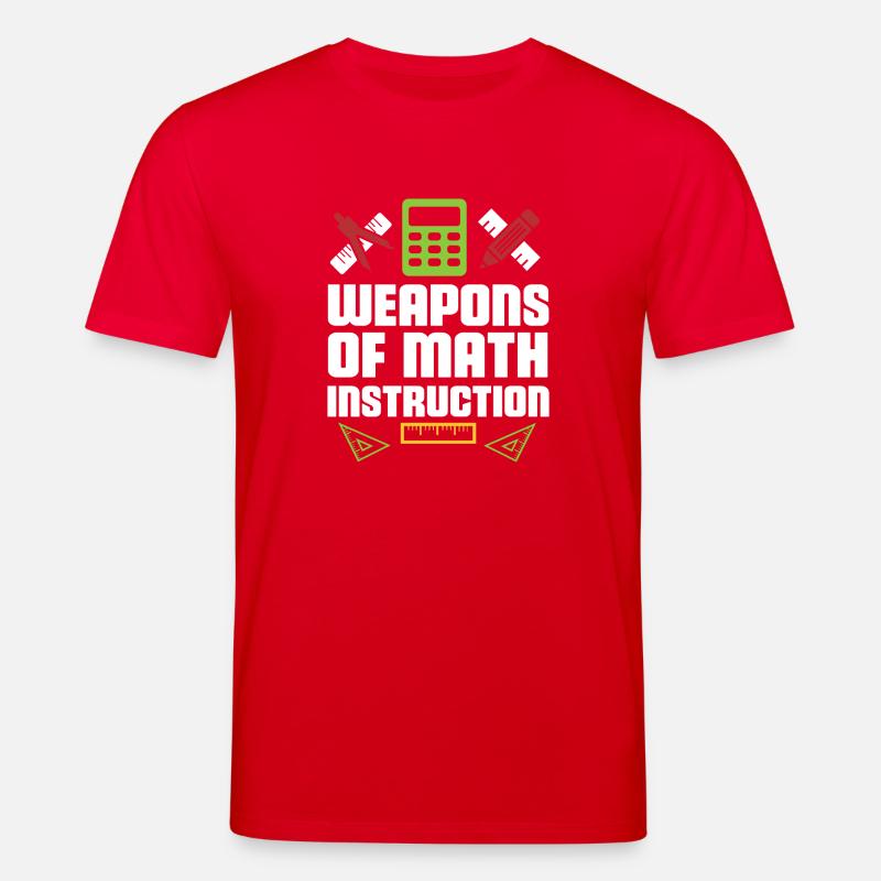 Math professeur de mathématiques - T-shirt bio CREATOR Stanley/Stella Unisexe - rouge