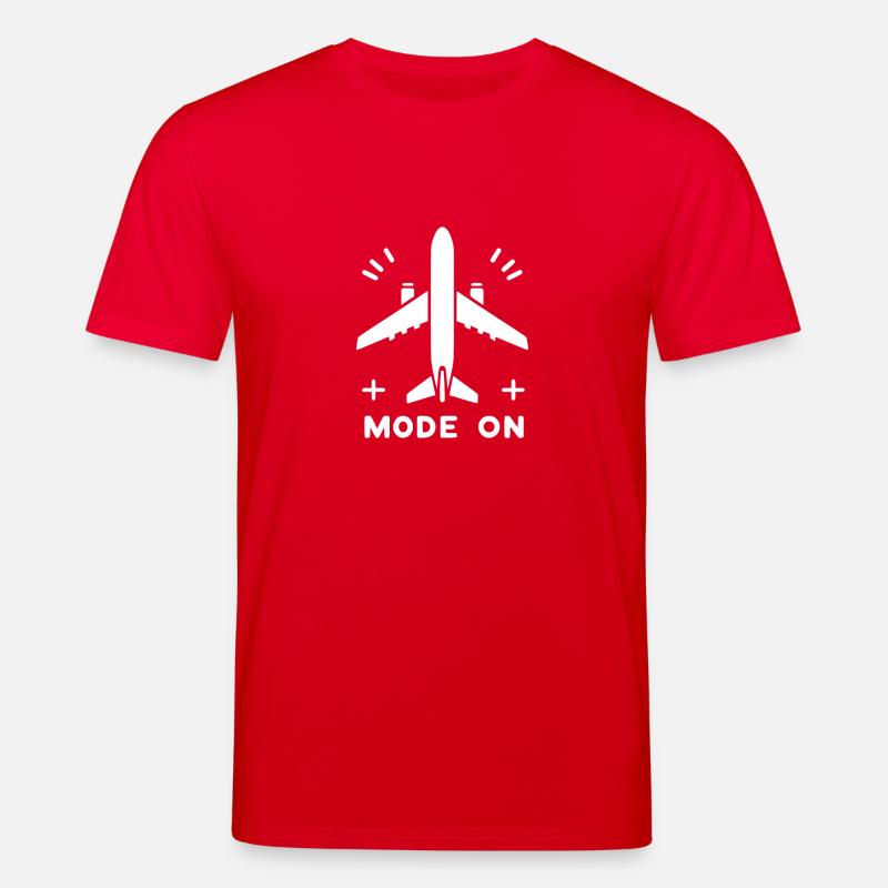 Flugzeugmodus Ein - Stanley/Stella Unisex Bio-T-Shirt CREATOR  - Rot
