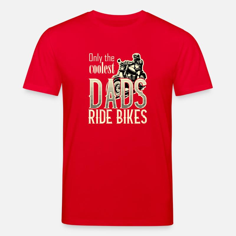 coolest dads ride bikes - Stanley/Stella Unisex Bio-T-Shirt CREATOR  - Rot