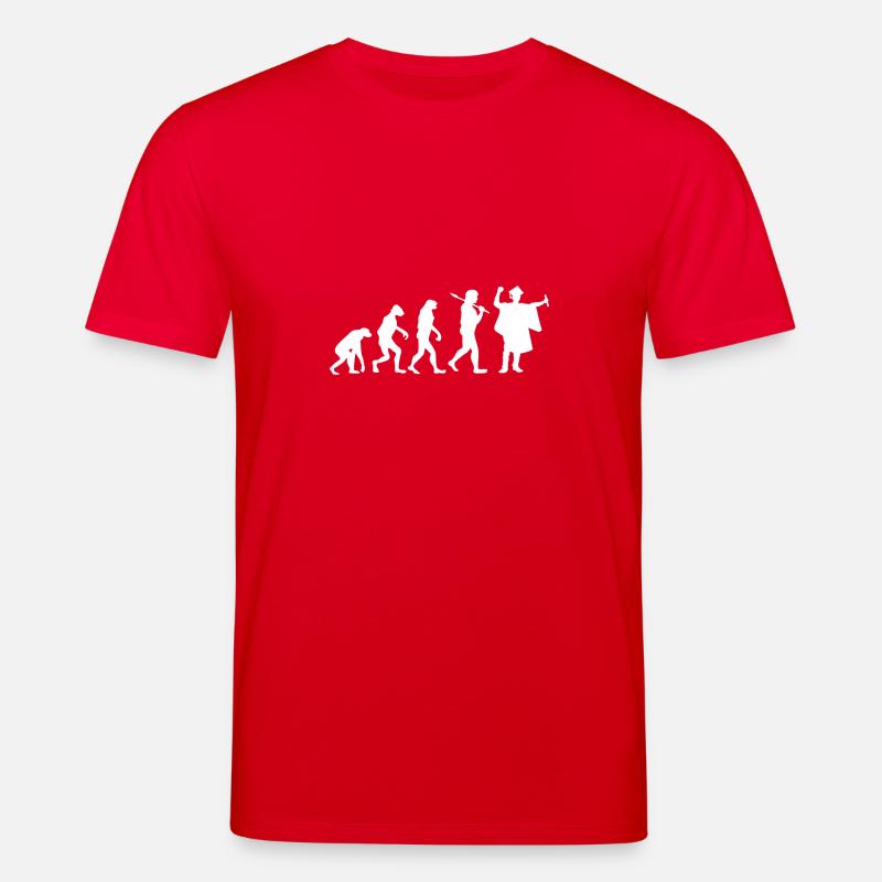 Graduierung - Evolution - Geschenk - Stanley/Stella Unisex Bio-T-Shirt CREATOR  - Rot