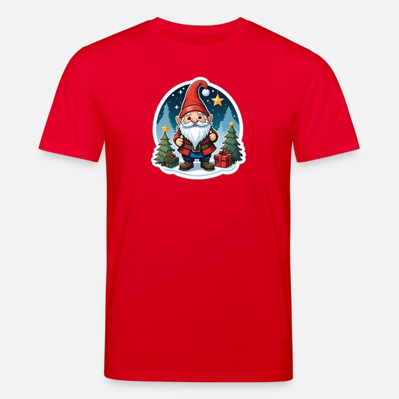 Weihnachtswichtel - Stanley/Stella Unisex Bio-T-Shirt CREATOR  - Rot