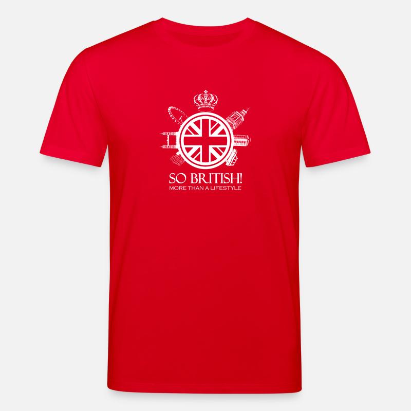 SO BRITISH Weiße Version - Stanley/Stella Unisex Bio-T-Shirt CREATOR - Rot