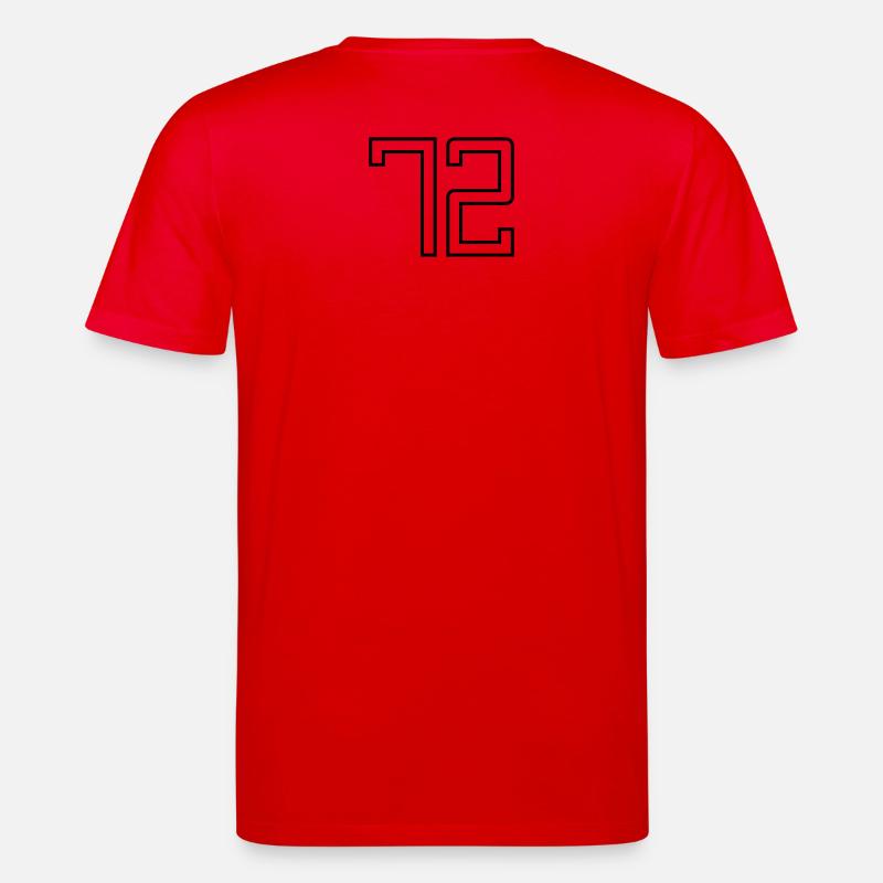 Numéro 72 (Style Université) - T-shirt bio CREATOR Stanley/Stella Unisexe - rouge