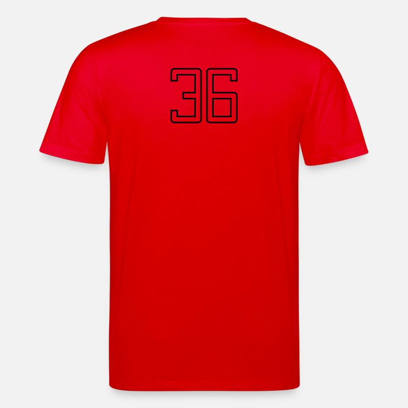 Numéro 36 (Style Université) - T-shirt bio CREATOR Stanley/Stella Unisexe - rouge