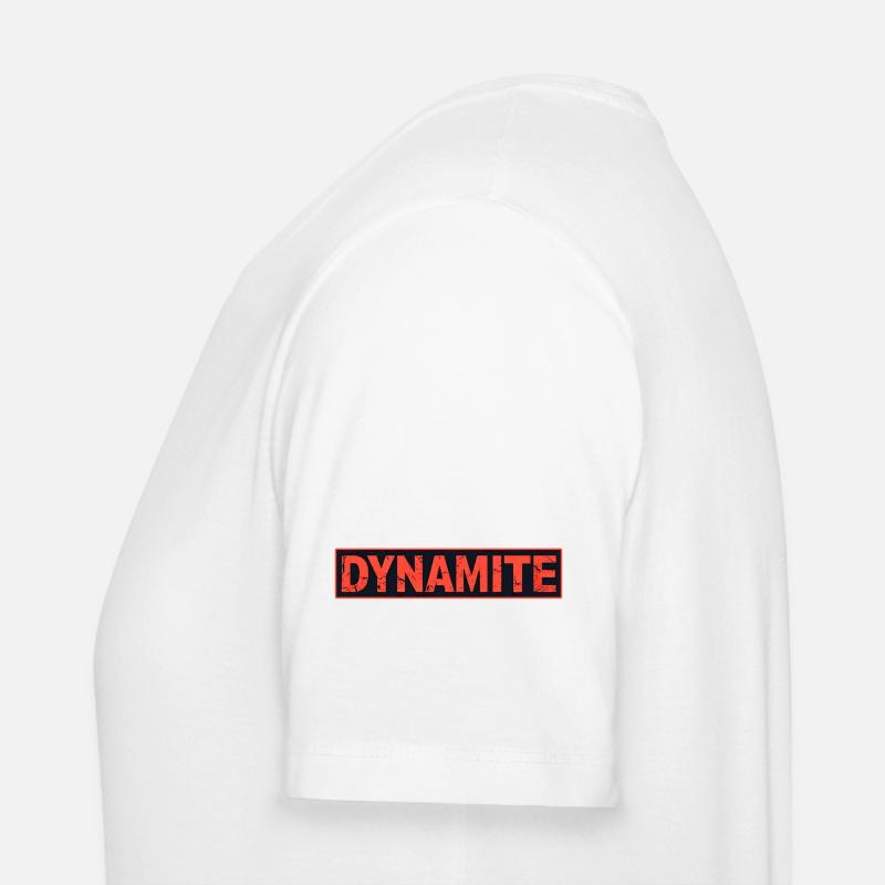 Dynamite affiche grunge rouge - T-shirt bio CREATOR Stanley/Stella Unisexe - blanc