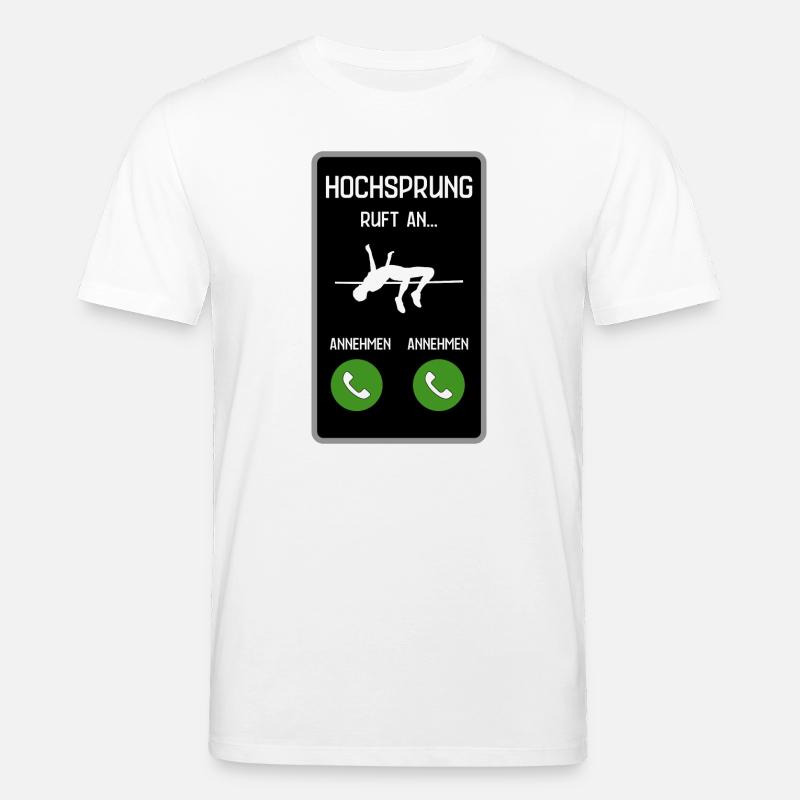 Hochsprung ruft an - Stanley/Stella Unisex Bio-T-Shirt CREATOR  - Weiß
