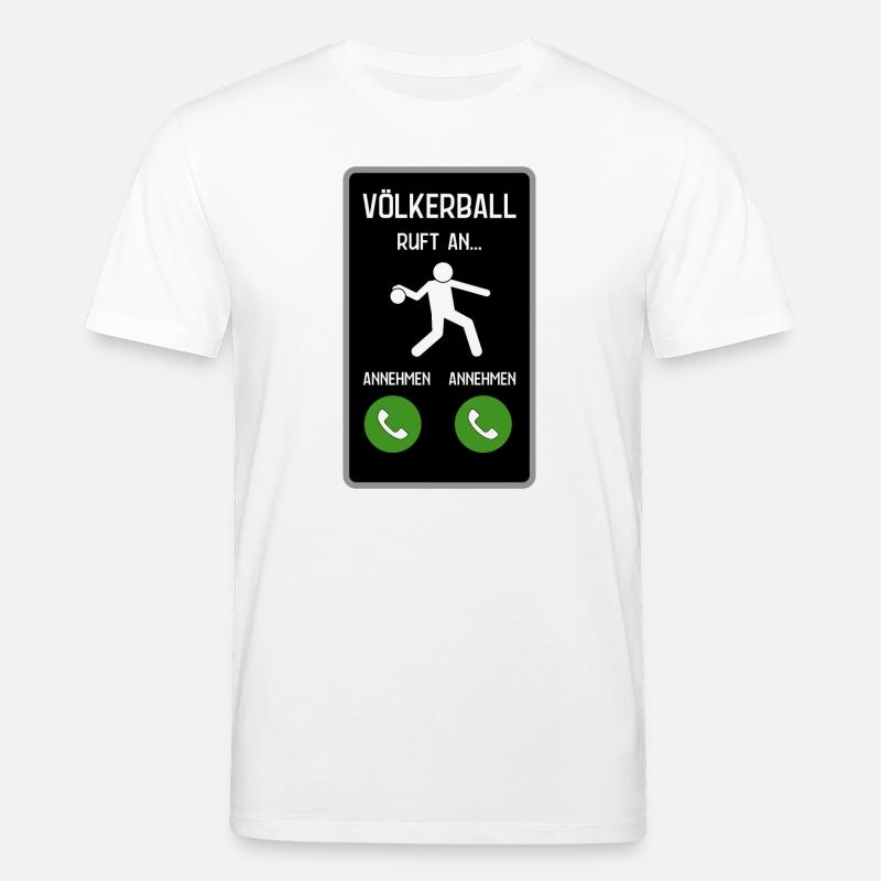 Völkerball ruft an - Stanley/Stella Unisex Bio-T-Shirt CREATOR  - Weiß