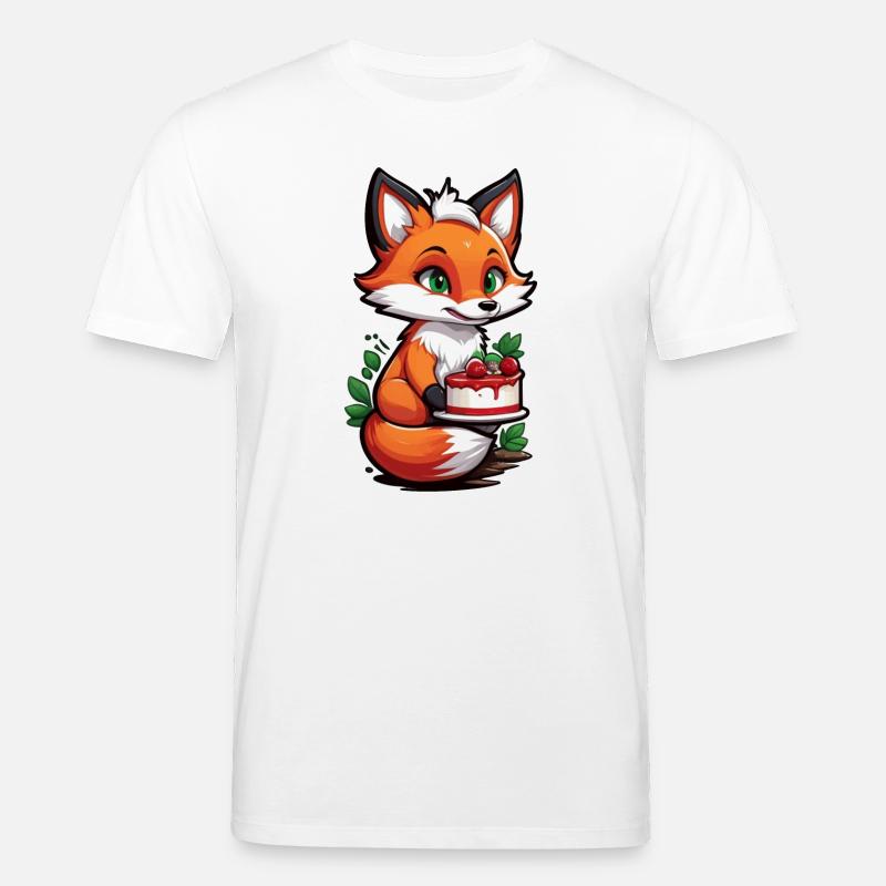 Foxy Cake Delight - Stanley/Stella Unisex Bio-T-Shirt CREATOR  - Weiß