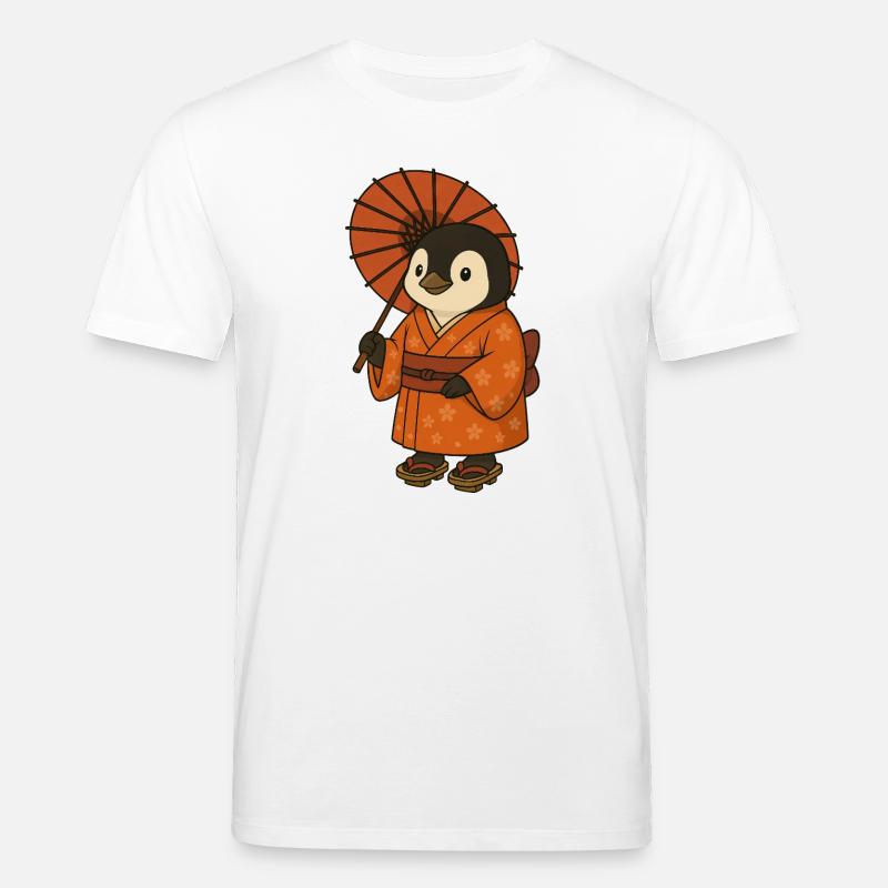 Mignon Pingouin Japon Anime Tradition - T-shirt bio CREATOR Stanley/Stella Unisexe - blanc
