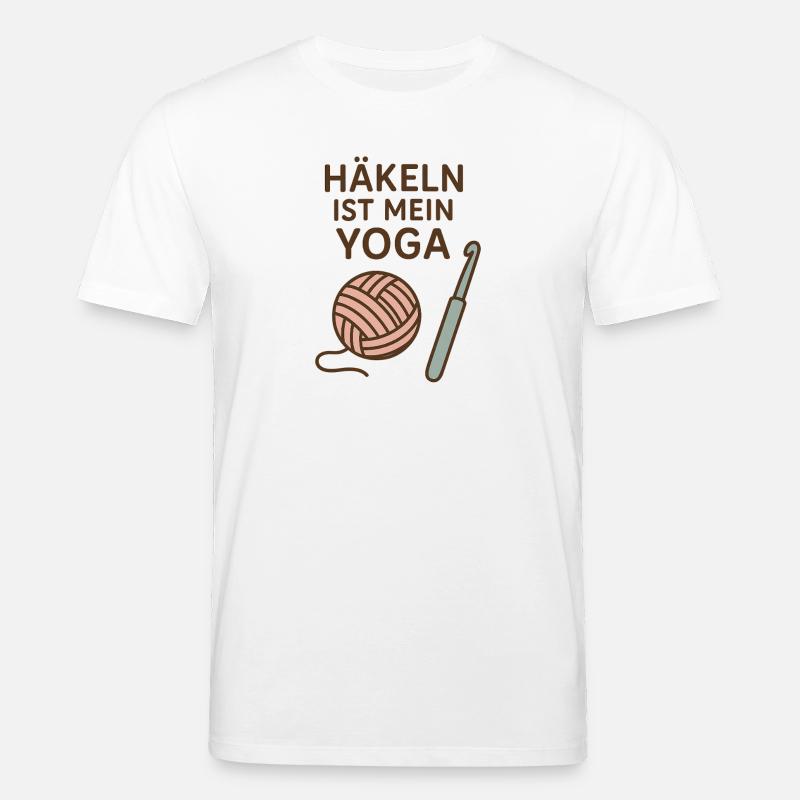 Häkel-Flow statt Yoga-Flow - Stanley/Stella Unisex Bio-T-Shirt CREATOR - Weiß