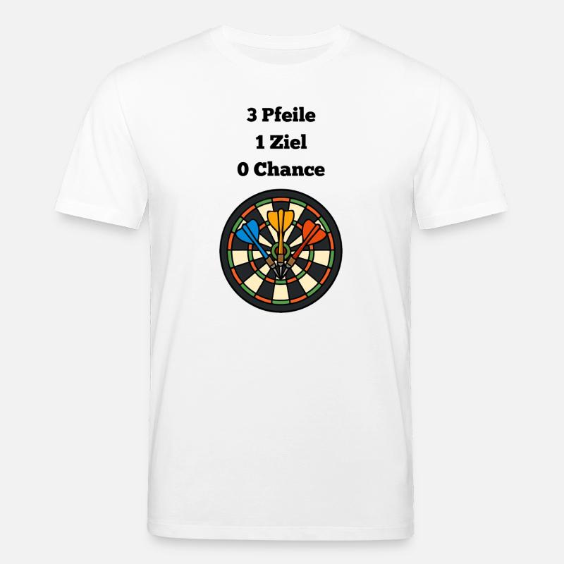 Volltreffer Dartboard Design - Stanley/Stella Unisex Bio-T-Shirt CREATOR  - Weiß