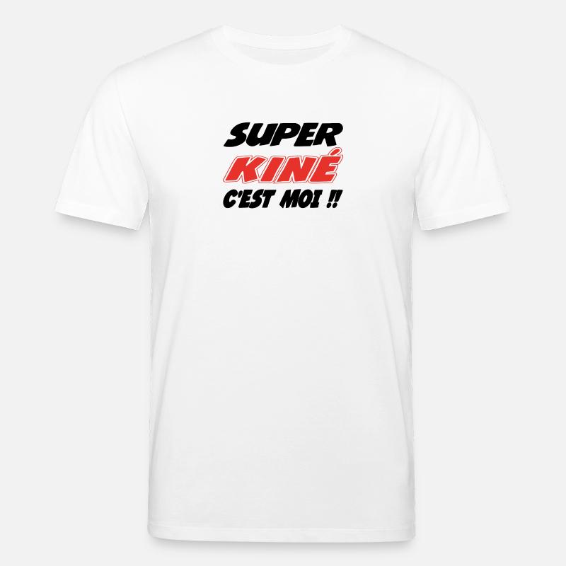 Super kiné c'est moi !! - Stanley/Stella Unisex Bio-T-Shirt CREATOR  - Weiß