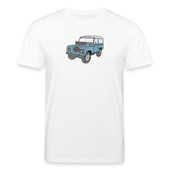 Land Rover Landie 4x4 Off Road Series 3 88 - T-shirt bio CREATOR Stanley/Stella Unisexe - blanc - Devant - Alina (178cm) & Michal (187cm)