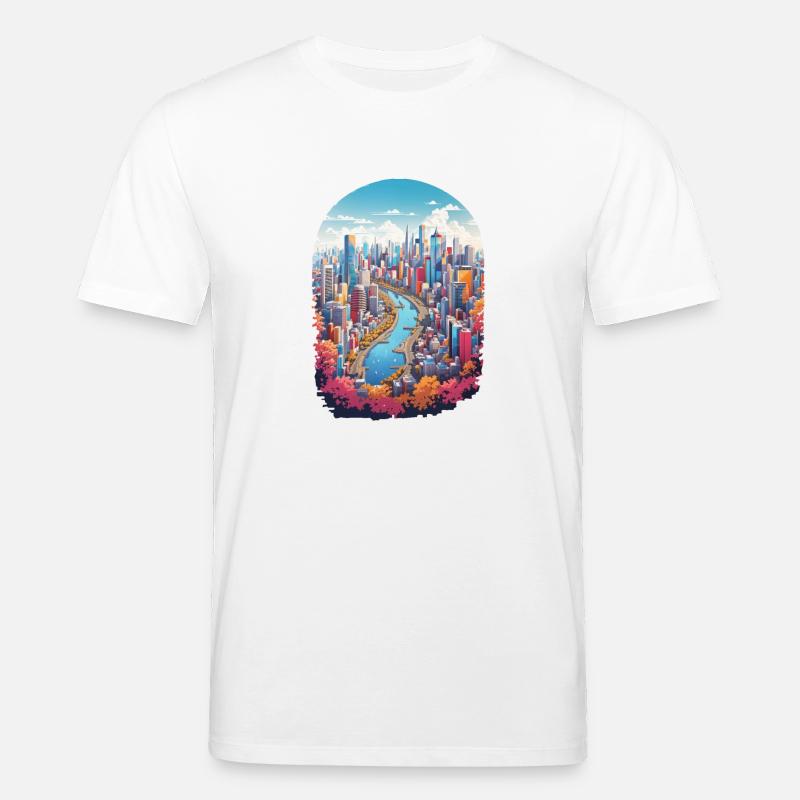Paysage urbain - T-shirt bio CREATOR Stanley/Stella Unisexe - blanc