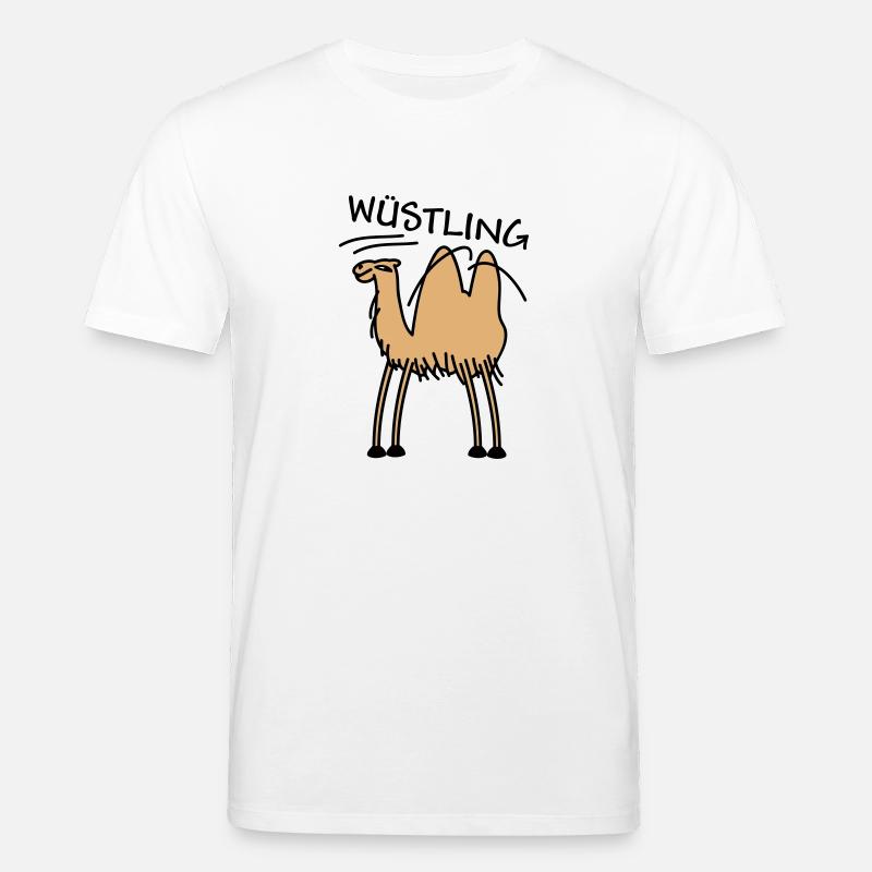 Kamel in der Wüste - Stanley/Stella Unisex Bio-T-Shirt CREATOR  - Weiß