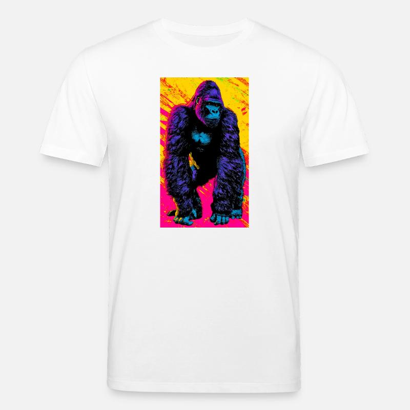 Gorilla - Stanley/Stella Unisex Bio-T-Shirt CREATOR  - Weiß