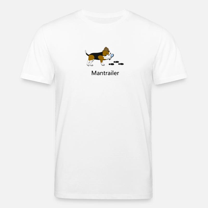 Mantrailing Beagle - T-shirt bio CREATOR Stanley/Stella Unisexe - blanc