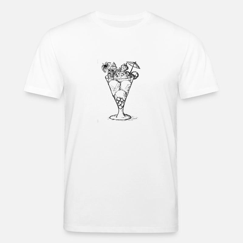 Früchte Eisbecher - Stanley/Stella Unisex Bio-T-Shirt CREATOR  - Weiß