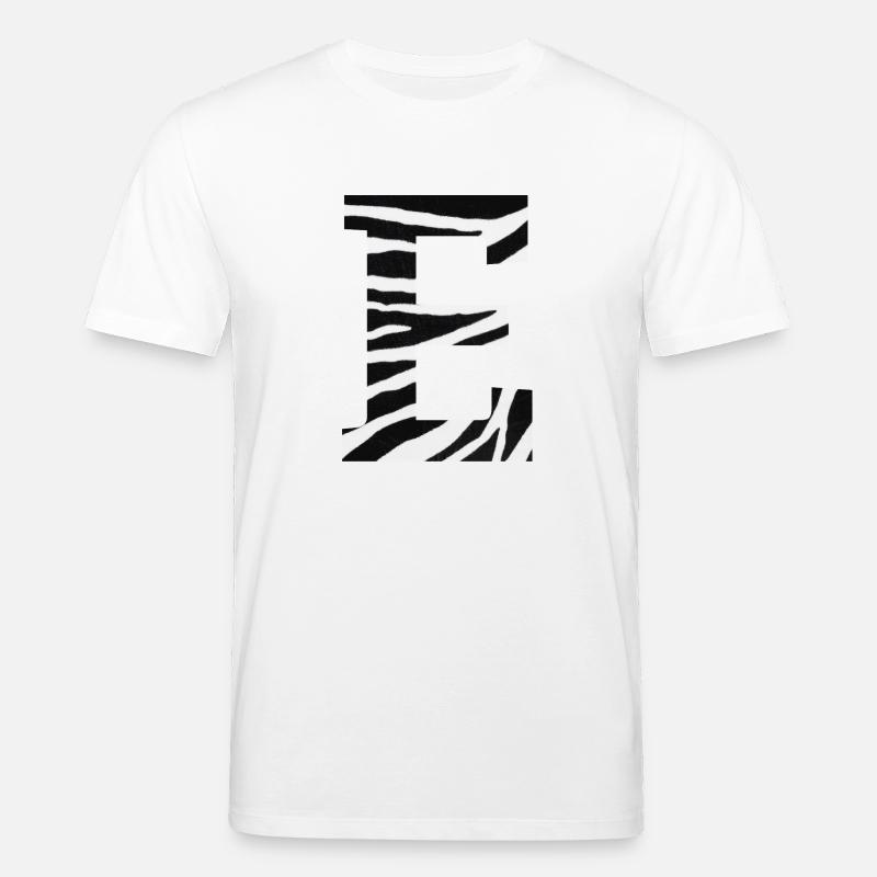 Buchstabe e zebra - Stanley/Stella Unisex Bio-T-Shirt CREATOR  - Weiß