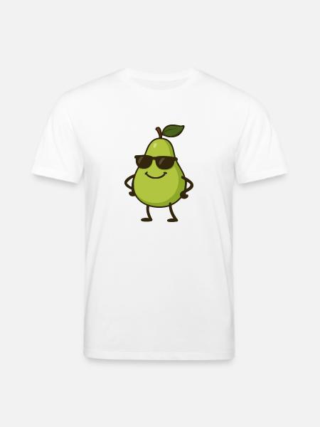 birne comic cool - Stanley/Stella Unisex Bio-T-Shirt CREATOR  - Weiß