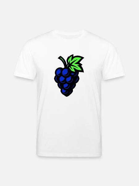 Grapes Symbol Grapes - Stanley/Stella CREATOR Unisex Organic T-Shirt - white